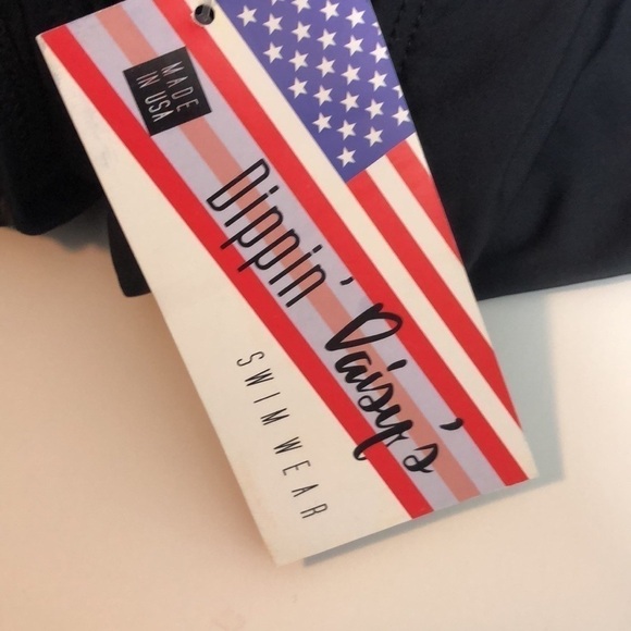 Dippin Daisy’s Black One Piece High Cut Swimsuit S NWT - Picture 5 of 9